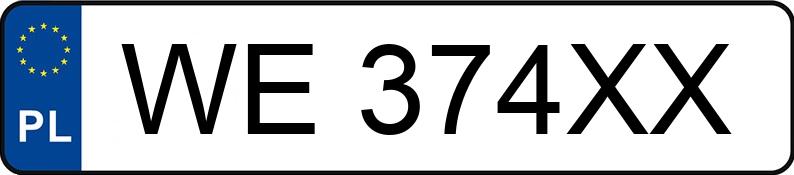 Numer rejestracyjny WE 374XX posiada SKODA Octavia III 1.6 TDI-CR MR`18 E6 Ambition DSG - WE374XX