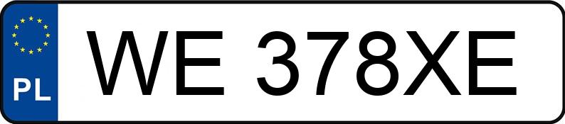 Numer rejestracyjny WE 378XE posiada PEUGEOT 301 HDI MR`12 E5 Allure - WE378XE