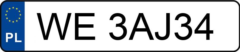 Numer rejestracyjny WE 3AJ34 posiada VOLKSWAGEN Tiguan Allspace EVO 1.5 TSI MR`21 E6 Life DSG - WE3AJ34