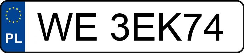 Numer rejestracyjny WE 3EK74 posiada BMW X3 MR`22 E6d G01 xDrive30i - WE3EK74 Numer rejestracyjny WE 3EK74 posiada BMW X3 MR`22 E6d G01 xDrive30i - WE3EK74