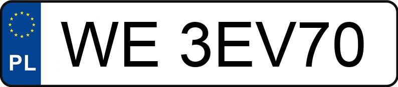 Numer rejestracyjny WE 3EV70 posiada MERCEDES-BENZ 517 Sprinter CDI MR`18 E6 3.5t 517 Sprinter CDI MR`18 E6 3.5t - WE3EV70