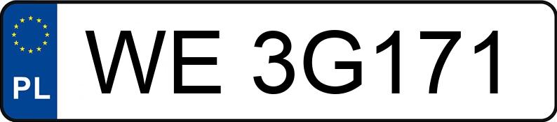 Numer rejestracyjny WE 3G171 posiada NISSAN X-TRAIL - WE3G171