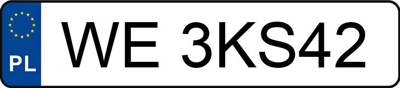 Numer rejestracyjny WE 3KS42 posiada VOLKSWAGEN GOLF - WE3KS42 Numer rejestracyjny WE 3KS42 posiada VOLKSWAGEN GOLF - WE3KS42