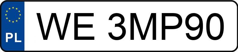 Numer rejestracyjny WE 3MP90 posiada BMW X3 MR`24 E6e G45 xDrive20i - WE3MP90