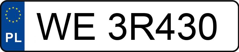 Numer rejestracyjny WE 3R430 posiada RENAULT MEGANE - WE3R430 Numer rejestracyjny WE 3R430 posiada RENAULT MEGANE - WE3R430