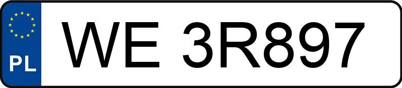 Numer rejestracyjny WE 3R897 posiada VOLKSWAGEN GOLF - WE3R897 Numer rejestracyjny WE 3R897 posiada VOLKSWAGEN GOLF - WE3R897