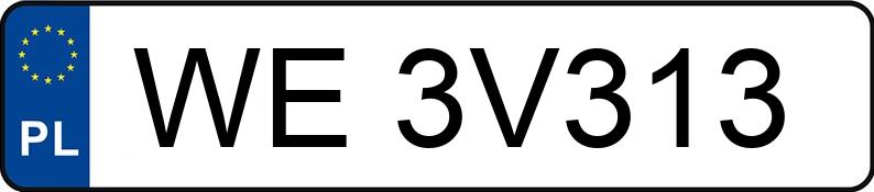 Numer rejestracyjny WE 3V313 posiada RENAULT/CARPOL TRAFIC - WE3V313