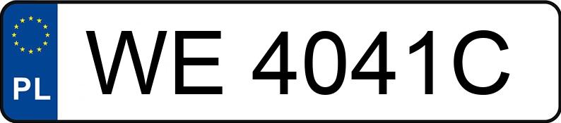 Registreringsnummeret WE 4041C har RENAULT Clio II 1.2 MR`98 RN - WE4041C Registreringsnummeret WE 4041C har RENAULT Clio II 1.2 MR`98 RN - WE4041C