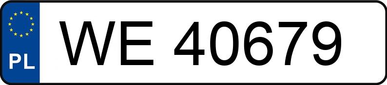 Numer rejestracyjny WE 40679 posiada TOYOTA AVENSIS - WE40679