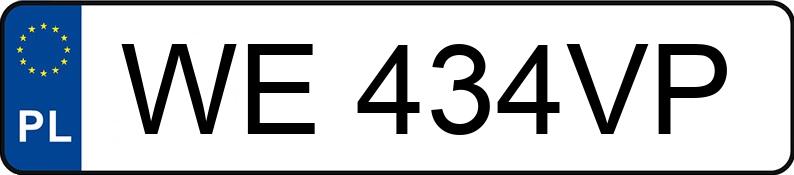Numer rejestracyjny WE 434VP posiada VOLVO S60 - WE434VP