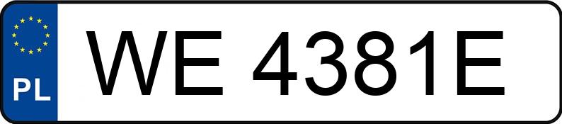 Numer rejestracyjny WE 4381E posiada CITROEN XM 2.1 Diesel D12 Detente - WE4381E