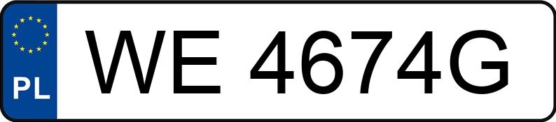 Numer rejestracyjny WE 4674G posiada HONDA CITY GE4 - WE4674G Numer rejestracyjny WE 4674G posiada HONDA CITY GE4 - WE4674G