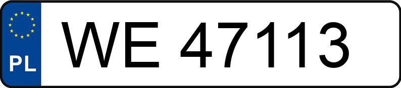 Numer rejestracyjny WE 47113 posiada OPEL ASTRA 1.6 KAT VAN - WE47113