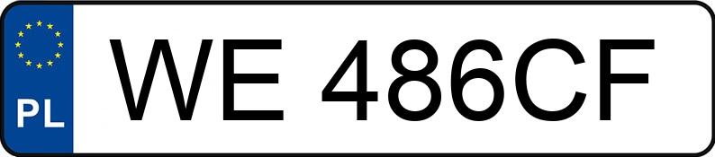 Numer rejestracyjny WE 486CF posiada BMW X3 XDRIVE20D - WE486CF
