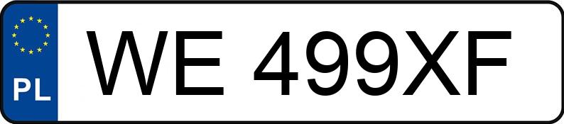 Numer rejestracyjny WE 499XF posiada RENAULT KANGOO - WE499XF Numer rejestracyjny WE 499XF posiada RENAULT KANGOO - WE499XF