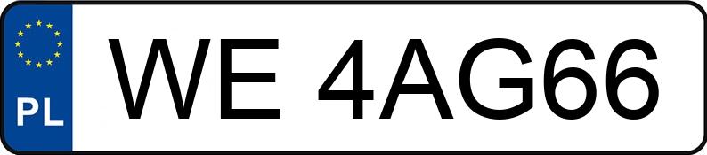 Numer rejestracyjny WE 4AG66 posiada BMW 318D G3L - WE4AG66 Numer rejestracyjny WE 4AG66 posiada BMW 318D G3L - WE4AG66