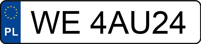 Numer rejestracyjny WE 4AU24 posiada BMW M440I XDRIVE - WE4AU24