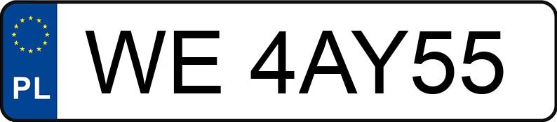 Numer rejestracyjny WE 4AY55 posiada RENAULT Clio V MR`23 E6d Evolution 90 - WE4AY55