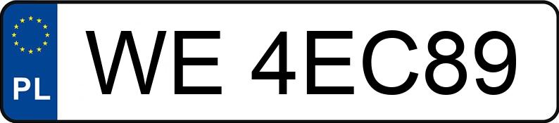 Numer rejestracyjny WE 4EC89 posiada AUDI TT - WE4EC89 Numer rejestracyjny WE 4EC89 posiada AUDI TT - WE4EC89