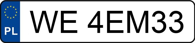 Numer rejestracyjny WE 4EM33 posiada AUDI TT - WE4EM33 Numer rejestracyjny WE 4EM33 posiada AUDI TT - WE4EM33