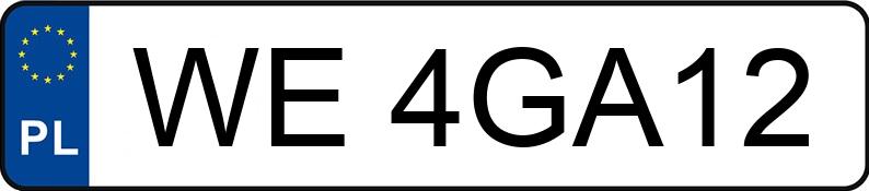 Numer rejestracyjny WE 4GA12 posiada BMW 728 I - WE4GA12 Numer rejestracyjny WE 4GA12 posiada BMW 728 I - WE4GA12