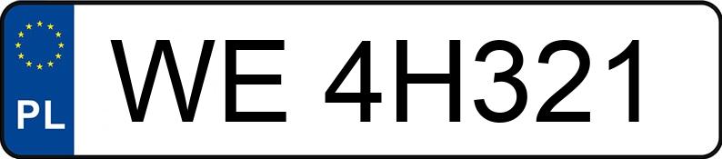 Numer rejestracyjny WE 4H321 posiada BMW X4 Diesel MR`22 E6d G02 xDrive30d - WE4H321