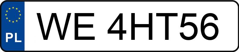 Numer rejestracyjny WE 4HT56 posiada VOLKSWAGEN T-ROC - WE4HT56 Numer rejestracyjny WE 4HT56 posiada VOLKSWAGEN T-ROC - WE4HT56
