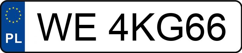 Numer rejestracyjny WE 4KG66 posiada PORSCHE PANAMERA GTS - WE4KG66