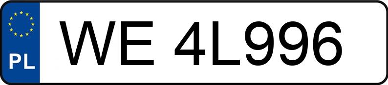 Numer rejestracyjny WE 4L996 posiada BMW 320I XDRIVE - WE4L996