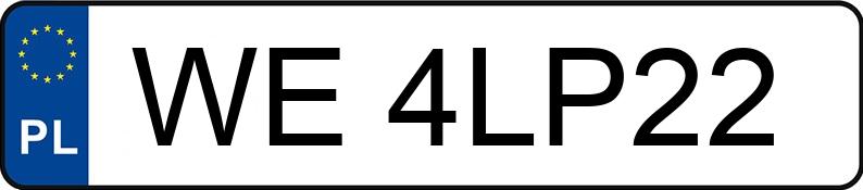 Numer rejestracyjny WE 4LP22 posiada TOYOTA Corolla Cross 2.0 Hybrid MR`25 E6EB Tour de Pologne e-CVT - WE4LP22 Numer rejestracyjny WE 4LP22 posiada TOYOTA Corolla Cross 2.0 Hybrid MR`25 E6EB Tour de Pologne e-CVT - WE4LP22