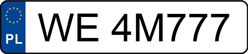 Numer rejestracyjny WE 4M777 posiada BMW 320I - WE4M777 Numer rejestracyjny WE 4M777 posiada BMW 320I - WE4M777