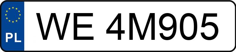 Numer rejestracyjny WE 4M905 posiada CITROEN C5 II 2.0 BlueHDi FAP MR`08 E6 Exclusive - WE4M905