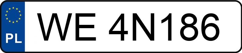 Numer rejestracyjny WE 4N186 posiada TOYOTA Aygo 1.0 MR`18 E6 x-play Aut. - WE4N186