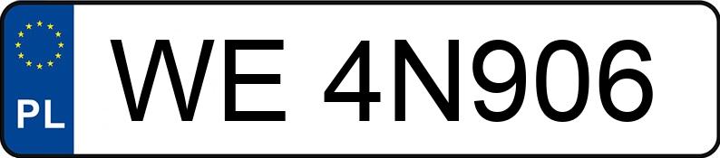 Numer rejestracyjny WE 4N906 posiada KIA SPORTAGE - WE4N906 Numer rejestracyjny WE 4N906 posiada KIA SPORTAGE - WE4N906