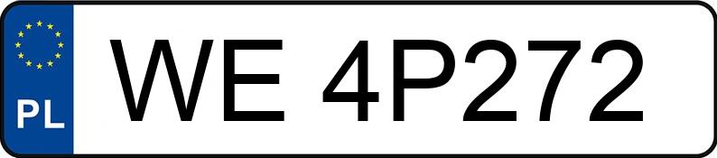 Numer rejestracyjny WE 4P272 posiada FSO MATIZ - WE4P272