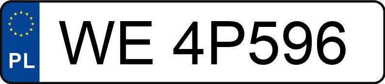 Numer rejestracyjny WE 4P596 posiada RENAULT/CARPOL MASTER - WE4P596