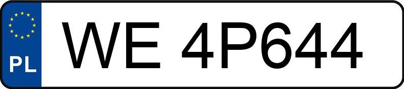 Numer rejestracyjny WE 4P644 posiada OPEL ASTRA - WE4P644 Numer rejestracyjny WE 4P644 posiada OPEL ASTRA - WE4P644
