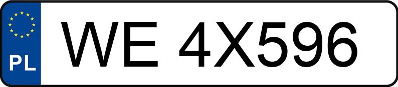 Numer rejestracyjny WE 4X596 posiada VOLVO V50 - WE4X596 Numer rejestracyjny WE 4X596 posiada VOLVO V50 - WE4X596