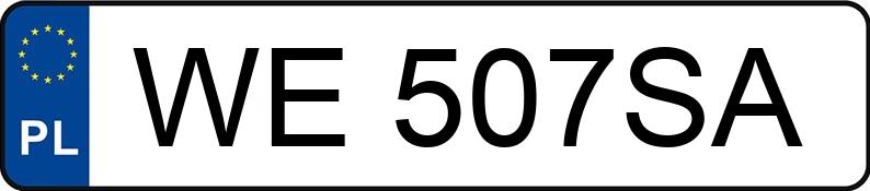 Numer rejestracyjny WE 507SA posiada HYUNDAI I30 - WE507SA