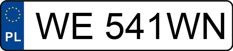 Numer rejestracyjny WE 541WN posiada SAAB 9-5 Sedan TTiD MR`11 E4 - WE541WN