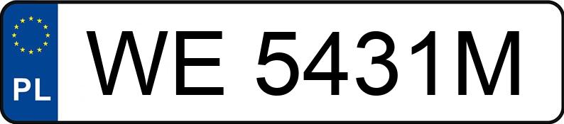 Numer rejestracyjny WE 5431M posiada MERCEDES-BENZ E 320 - WE5431M Numer rejestracyjny WE 5431M posiada MERCEDES-BENZ E 320 - WE5431M