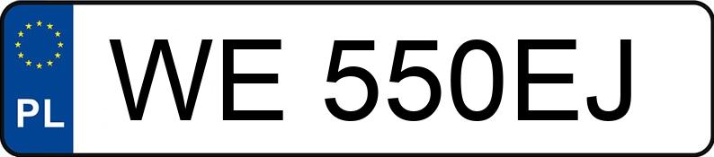Numer rejestracyjny WE 550EJ posiada BMW 320 - WE550EJ