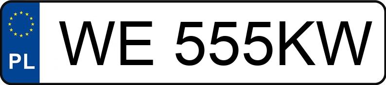 Numer rejestracyjny WE 555KW posiada PEUGEOT 308 - WE555KW