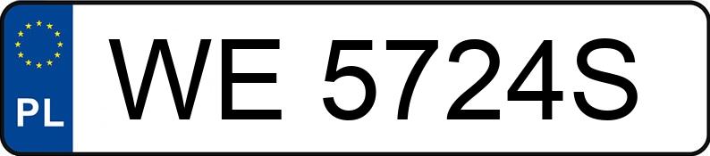 Numer rejestracyjny WE 5724S posiada FORD FOCUS - WE5724S