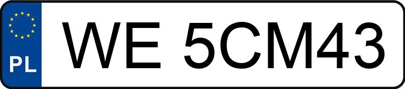 Numer rejestracyjny WE 5CM43 posiada BMW M 340 Diesel Mild Hybrid MR`22 E6d/e G20 xDrive Step - WE5CM43 Numer rejestracyjny WE 5CM43 posiada BMW M 340 Diesel Mild Hybrid MR`22 E6d/e G20 xDrive Step - WE5CM43