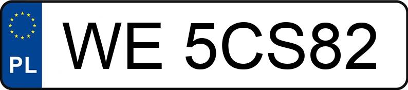 Il numero di registrazione WE 5CS82 ha BMW 318i MR`22 E6d/e G20 Steptronic - WE5CS82