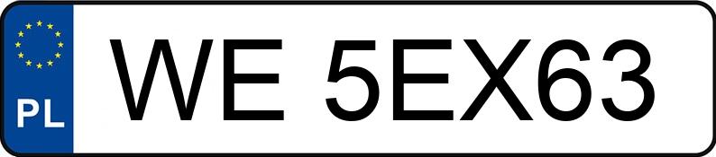 Numer rejestracyjny WE 5EX63 posiada PORSCHE PANAMERA 4 - WE5EX63 Numer rejestracyjny WE 5EX63 posiada PORSCHE PANAMERA 4 - WE5EX63