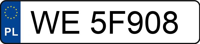 Numer rejestracyjny WE 5F908 posiada TOYOTA COROLLA - WE5F908 Numer rejestracyjny WE 5F908 posiada TOYOTA COROLLA - WE5F908