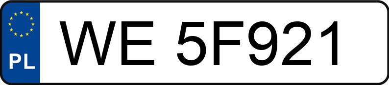 Numer rejestracyjny WE 5F921 posiada KIA CEED - WE5F921