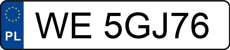 Numer rejestracyjny WE 5GJ76 posiada OPEL CORSA - WE5GJ76 Numer rejestracyjny WE 5GJ76 posiada OPEL CORSA - WE5GJ76